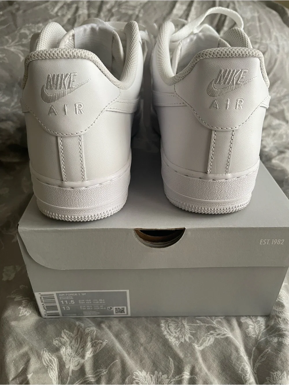 Nike Air Force White Low-Top Leather Sneakers